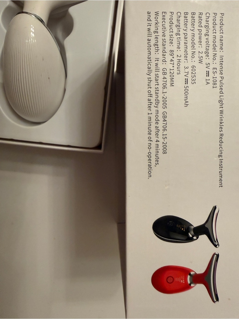 Intense Pulsed Light Wrinkle Reducing Instrument - White - Picture 2 of 2